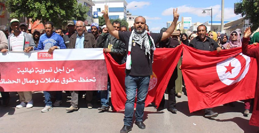 لنكن إلى جانب عملة الحضائر في نضالاتهم